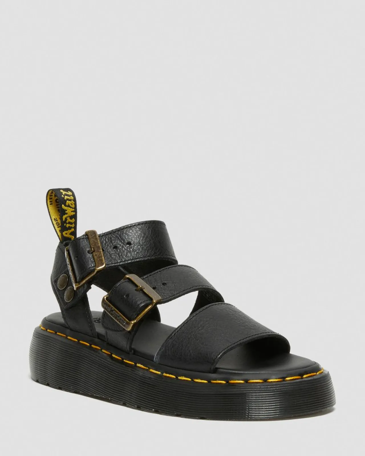 Dr. Martens Gryphon Quad Leren Platform Sandalen^WOMENS Sandalen|Platform Sandalen
