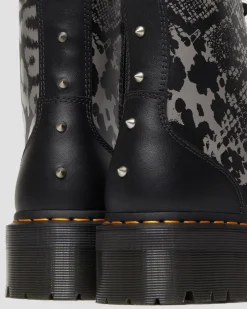 Dr. Martens Jadon Animal Clash Leren Platform Laarzen^UNISEX Platform Laarzen|Laarzen