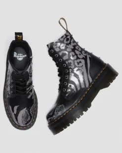 Dr. Martens Jadon Animal Clash Leren Platform Laarzen^UNISEX Platform Laarzen|Laarzen