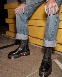Dr. Martens Jadon Buttero Leren Platformlaarzen^UNISEX Enkellaarzen|Laarzen