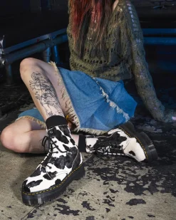 Dr. Martens Jadon Hair-On Koeienprint Platform Laarzen^MENS Heren Sale|Trending Stijlen