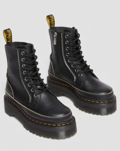 Dr. Martens Jadon Hardware Leren Platformlaarzen^WOMENS Laarzen
