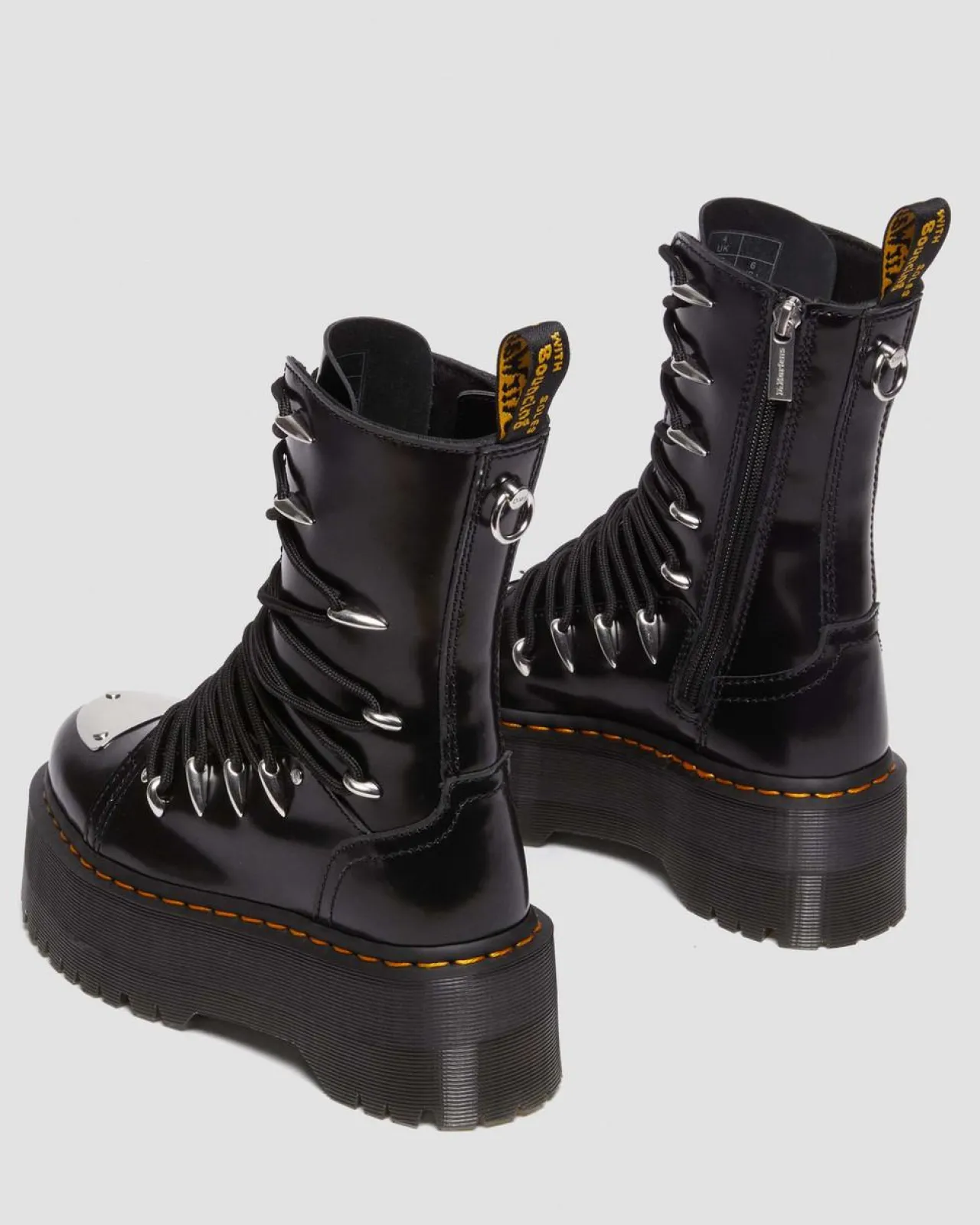 Dr. Martens Jadon Hi LTT Max Leren Platform Laarzen^UNISEX Hoge Laarzen|Platform Laarzen