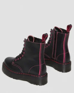 Dr. Martens Jadon II Neon Ster Leren Platform Laarzen^GIFTS Platform Laarzen