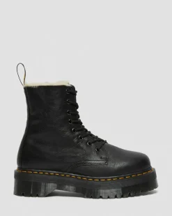 Dr. Martens Jadon Imitatiebont Gevoerde Leren Platformlaarzen^WOMENS Winter Stijlen|Laarzen