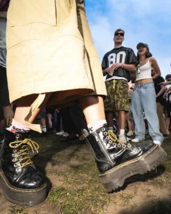 Dr. Martens Jadon Max Buttero Leren Platformlaarzen^UNISEX Veterlaarzen|Enkellaarzen