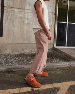 Dr. Martens Jorge II Suède & Leren Slingback Mules^MENS Suède|Casual Stijlen