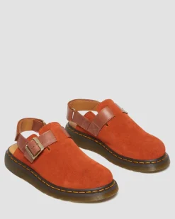 Dr. Martens Jorge II Suède & Leren Slingback Mules^MENS Suède|Casual Stijlen