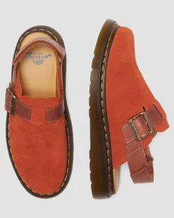 Dr. Martens Jorge II Suède & Leren Slingback Mules^MENS Suède|Casual Stijlen