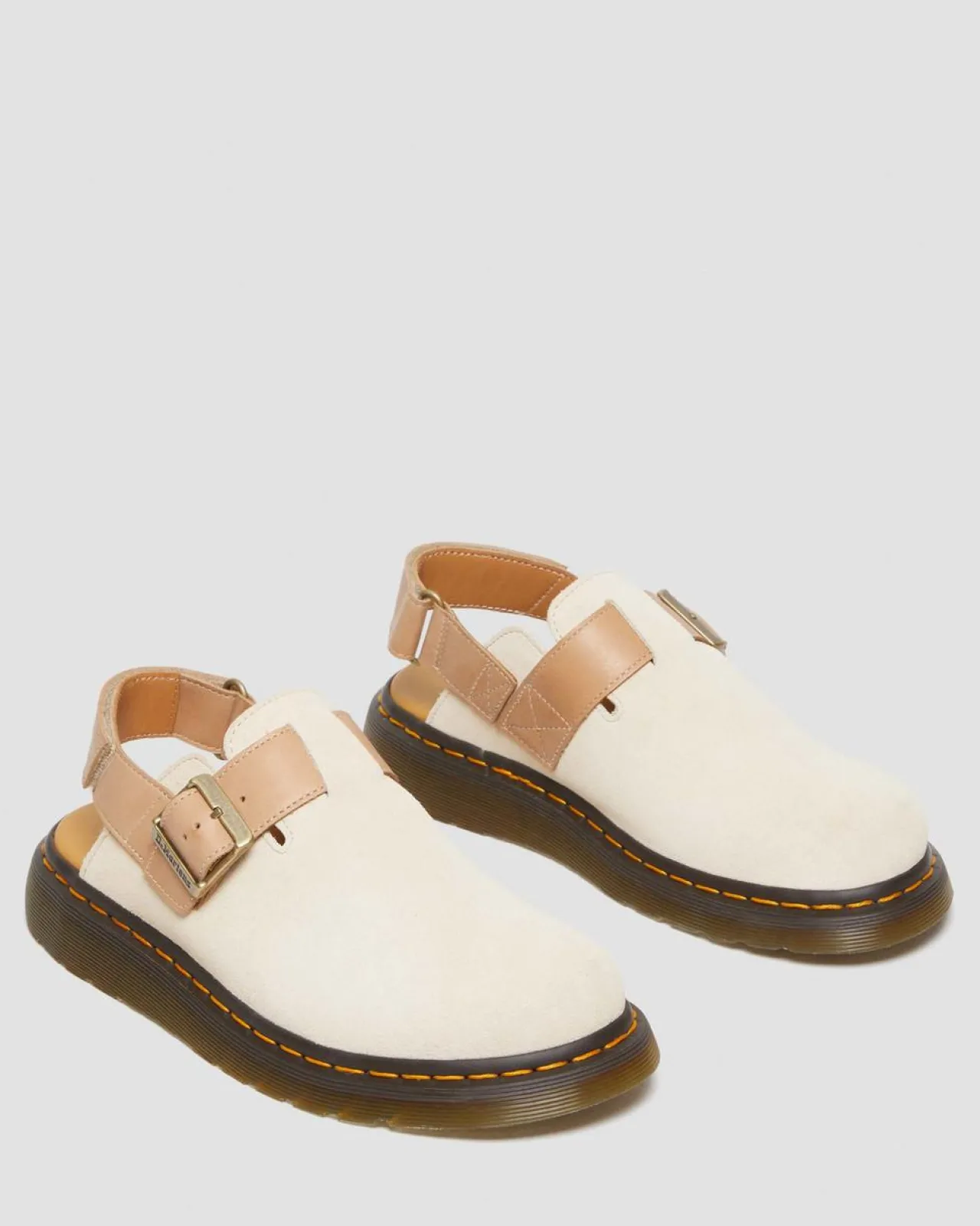 Dr. Martens Jorge II Suède & Leren Slingback Mules^MENS Suède|Casual Stijlen