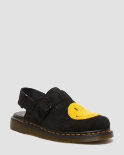 Dr. Martens Jorge Smiley® Suede Mules^UNISEX Sandalen|Schoenen
