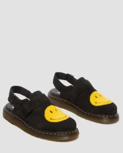 Dr. Martens Jorge Smiley® Suede Mules^UNISEX Sandalen|Schoenen