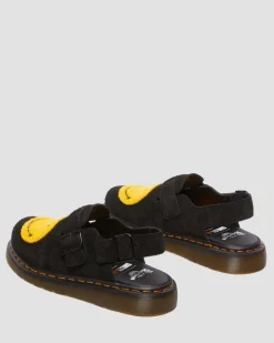 Dr. Martens Jorge Smiley® Suede Mules^UNISEX Sandalen|Schoenen