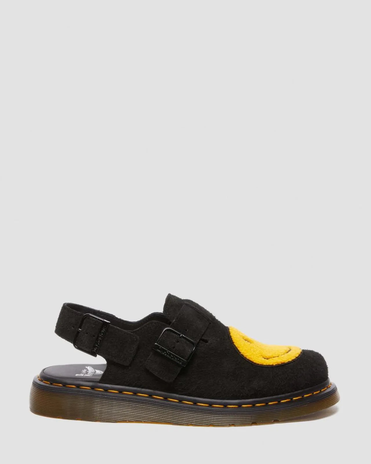 Dr. Martens Jorge Smiley® Suede Mules^UNISEX Sandalen|Schoenen