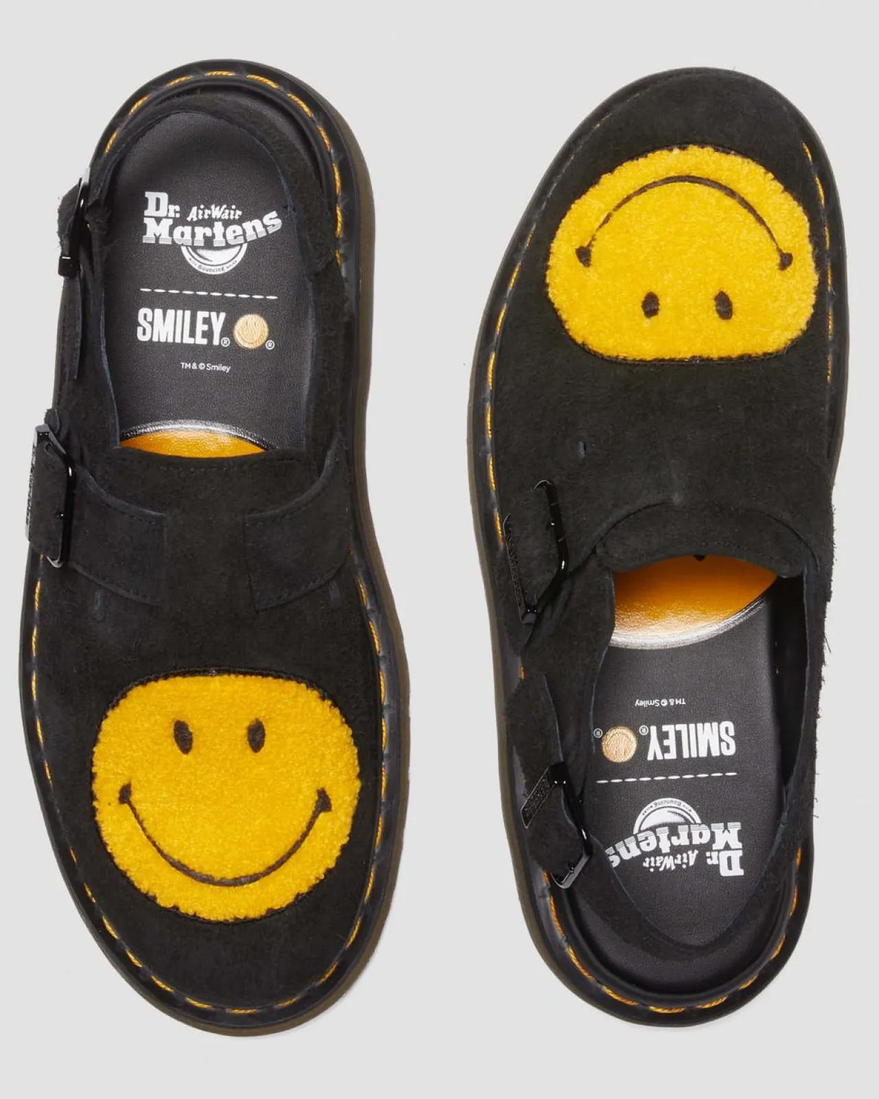 Dr. Martens Jorge Smiley® Suede Mules^UNISEX Sandalen|Schoenen