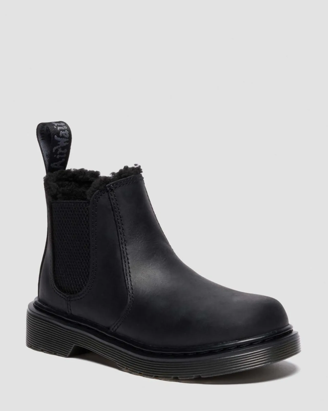 Dr. Martens Junior 2976 Leonore Imitatiebont Gevoerde Chelsea Boots^KIDS Laarzen|Meisjes