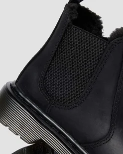 Dr. Martens Junior 2976 Leonore Imitatiebont Gevoerde Chelsea Boots^KIDS Laarzen|Meisjes