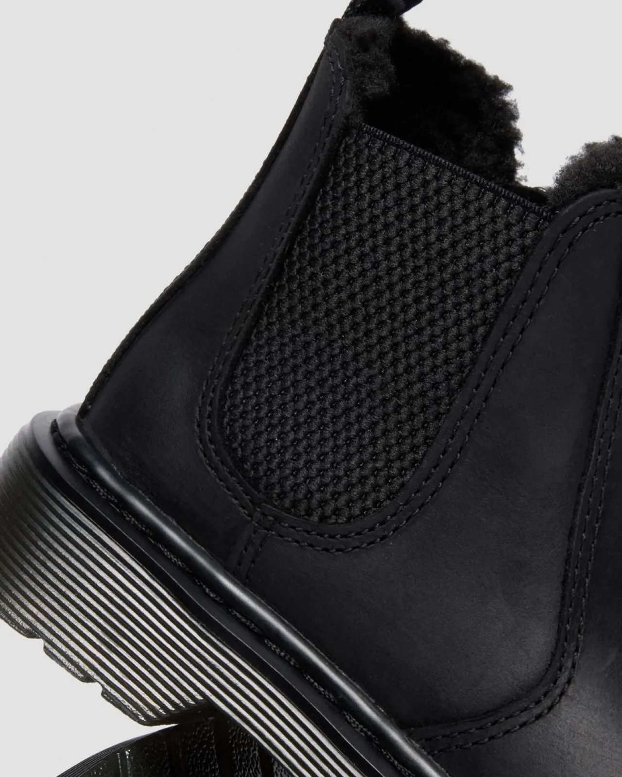 Dr. Martens Junior 2976 Leonore Imitatiebont Gevoerde Chelsea Boots^KIDS Laarzen|Meisjes