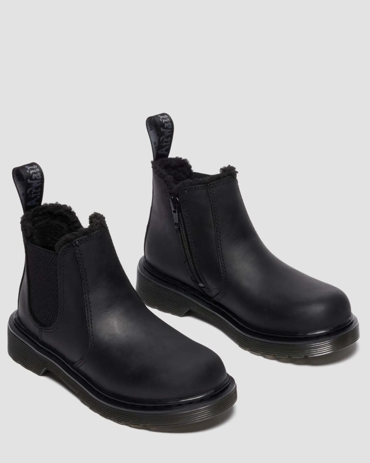 Dr. Martens Junior 2976 Leonore Imitatiebont Gevoerde Chelsea Boots^KIDS Laarzen|Meisjes