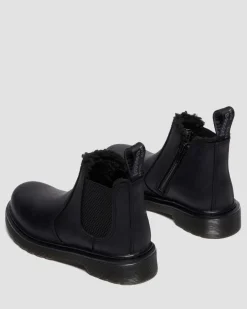 Dr. Martens Junior 2976 Leonore Imitatiebont Gevoerde Chelsea Boots^KIDS Laarzen|Meisjes
