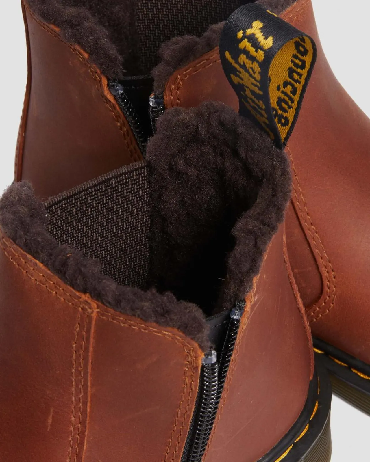 Dr. Martens Junior 2976 Leonore Leren Laarzen^UNISEX Sale Voor Kinderen|Laarzen