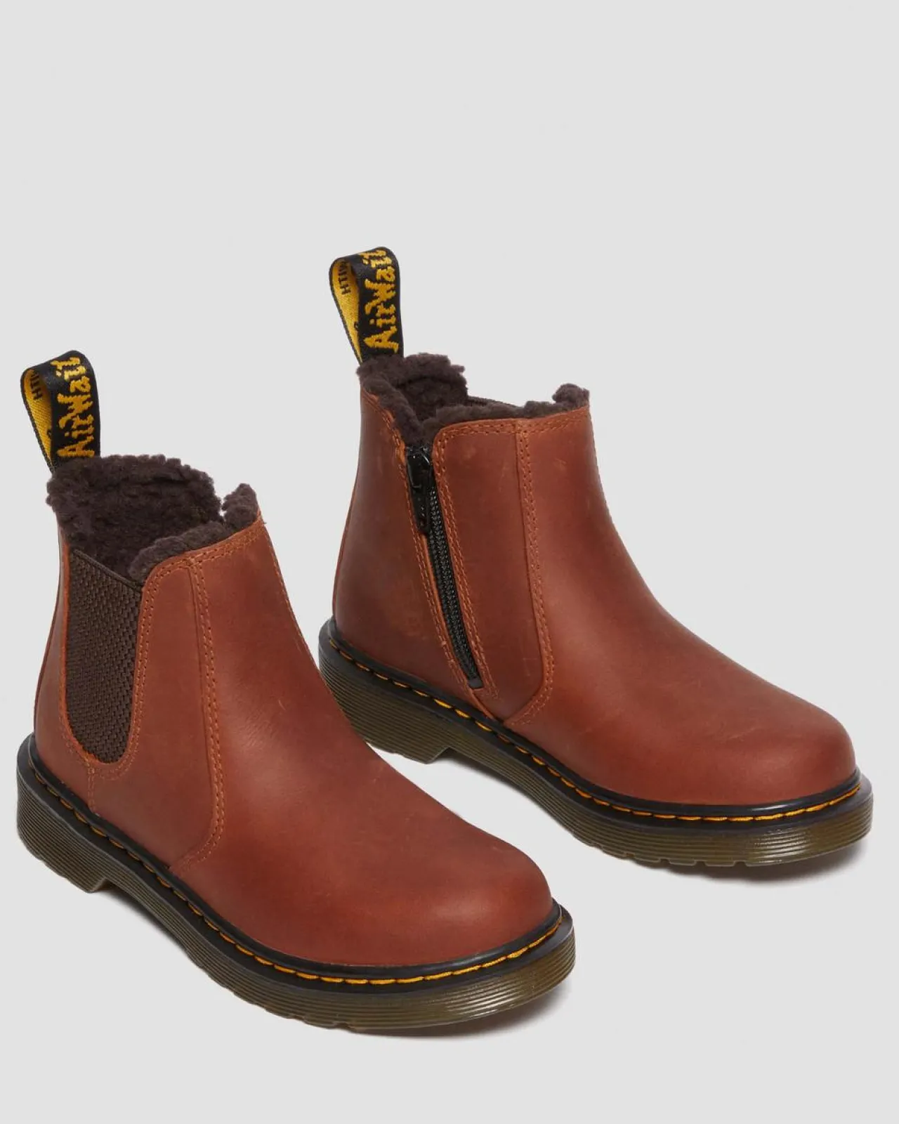 Dr. Martens Junior 2976 Leonore Leren Laarzen^UNISEX Sale Voor Kinderen|Laarzen