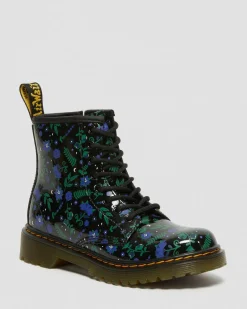 Dr. Martens Junior 1460 Mystic Floral Leren Veterlaarzen^UNISEX Sale Voor Kinderen