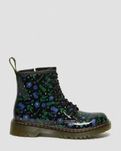 Dr. Martens Junior 1460 Mystic Floral Leren Veterlaarzen^UNISEX Sale Voor Kinderen