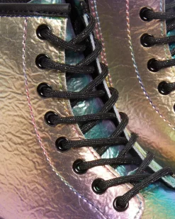 Dr. Martens Junior 1460 Regenboog Gekreukte Leren Veterlaarzen^UNISEX Sale Voor Kinderen|Laarzen
