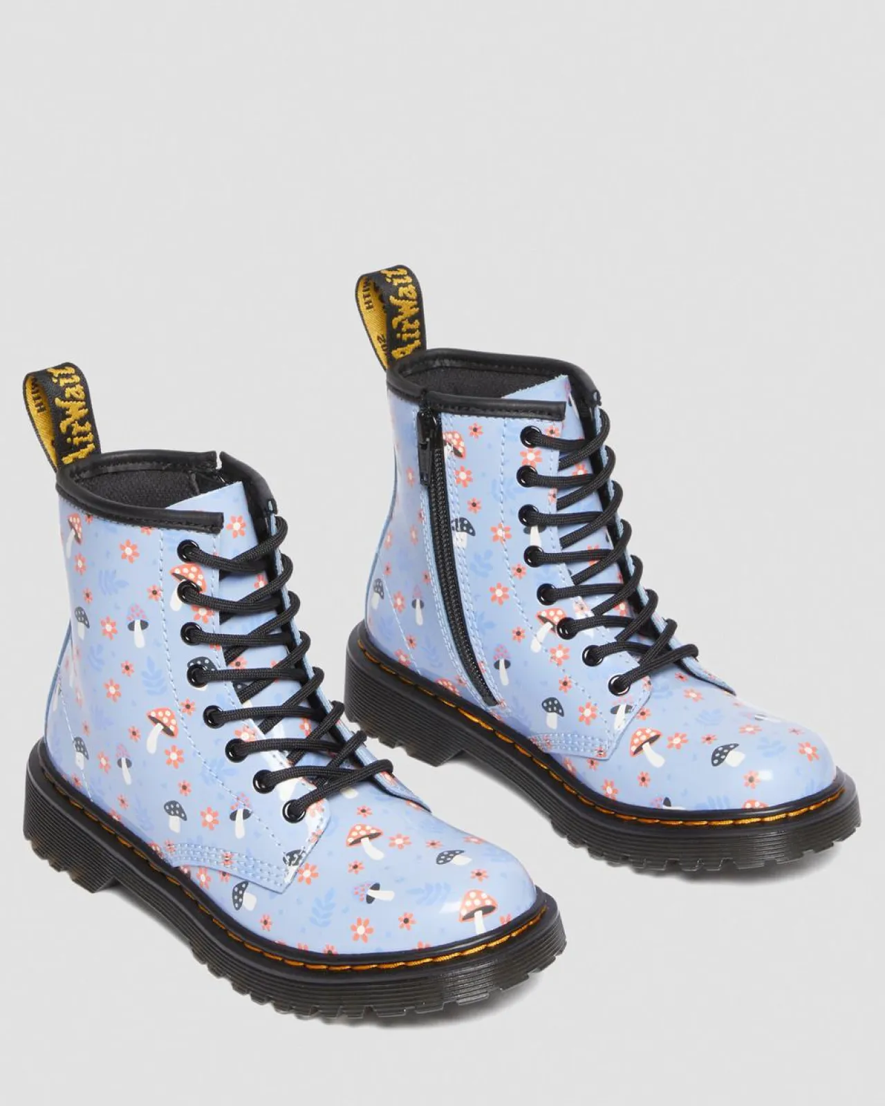 Dr. Martens Junior 1460 Woodland Lakleren Veterlaarzen^KIDS Sale Voor Kinderen