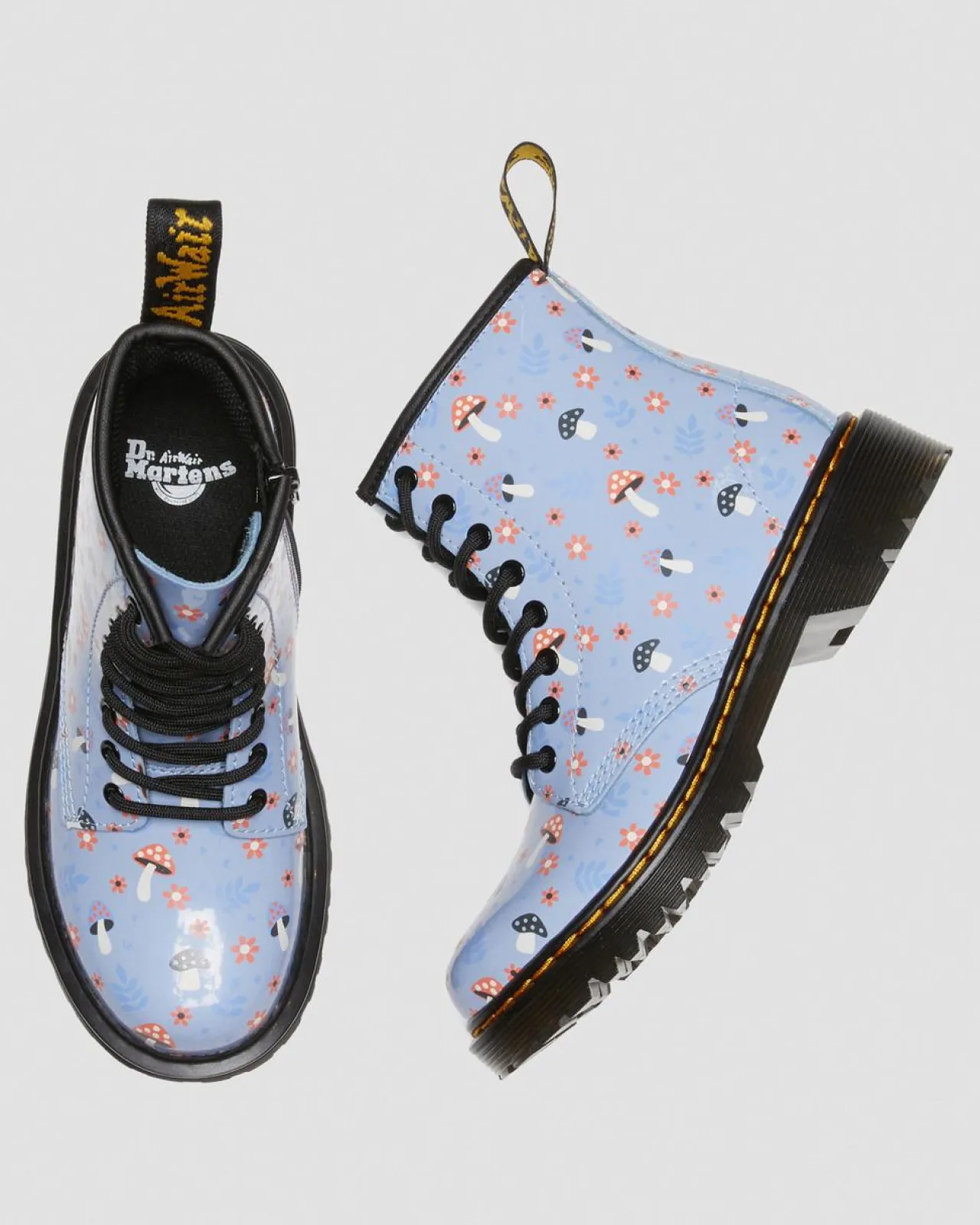 Dr. Martens Junior 1460 Woodland Lakleren Veterlaarzen^KIDS Sale Voor Kinderen