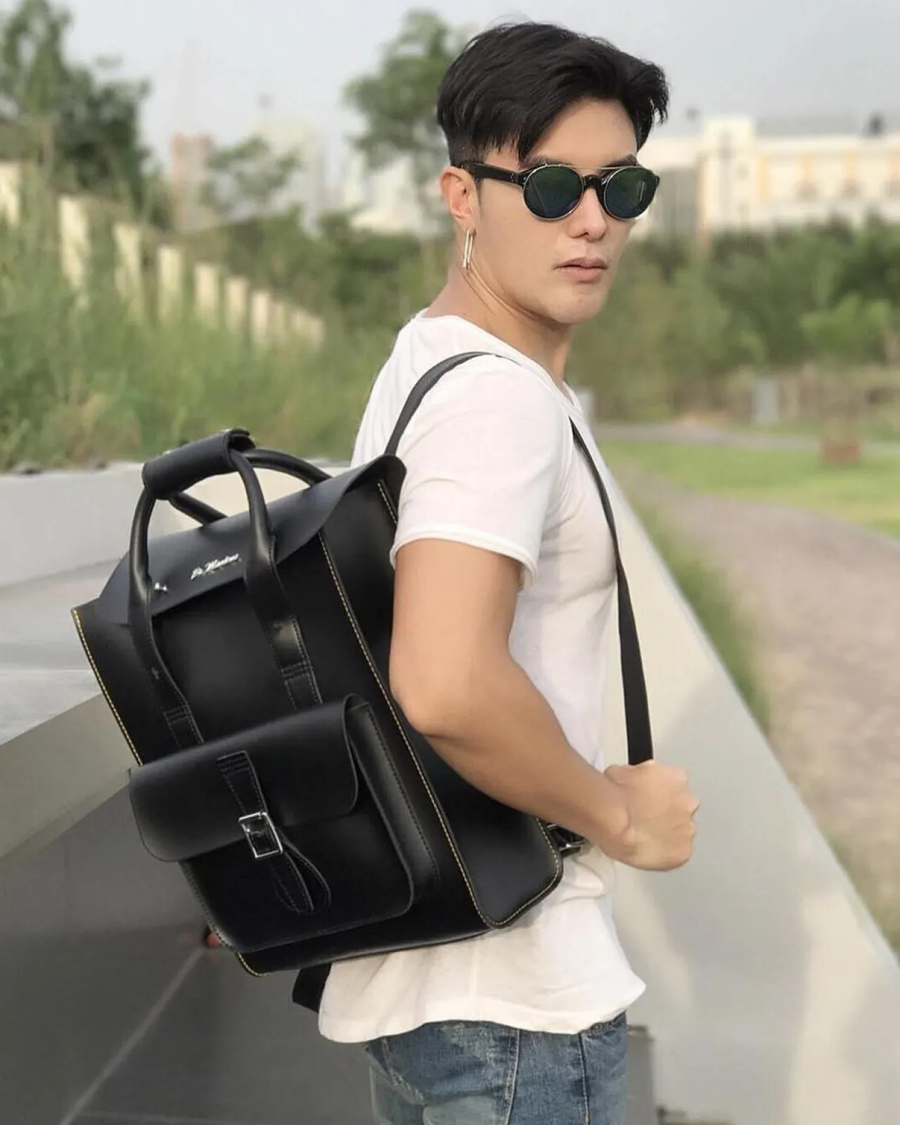 Dr. Martens Kiev Smooth Leren Laptop Rugtas^ACCESSORIES Tassen|Trending Stijlen