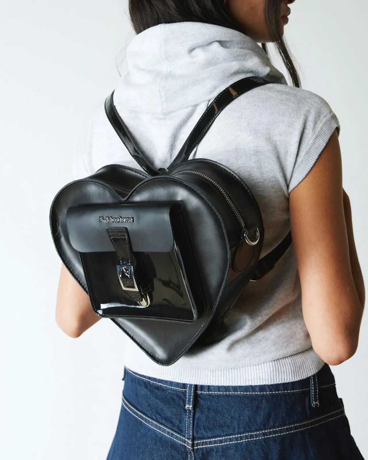Dr. Martens Leren Hartvormige Tas^ACCESSORIES Tassen|Trending Stijlen