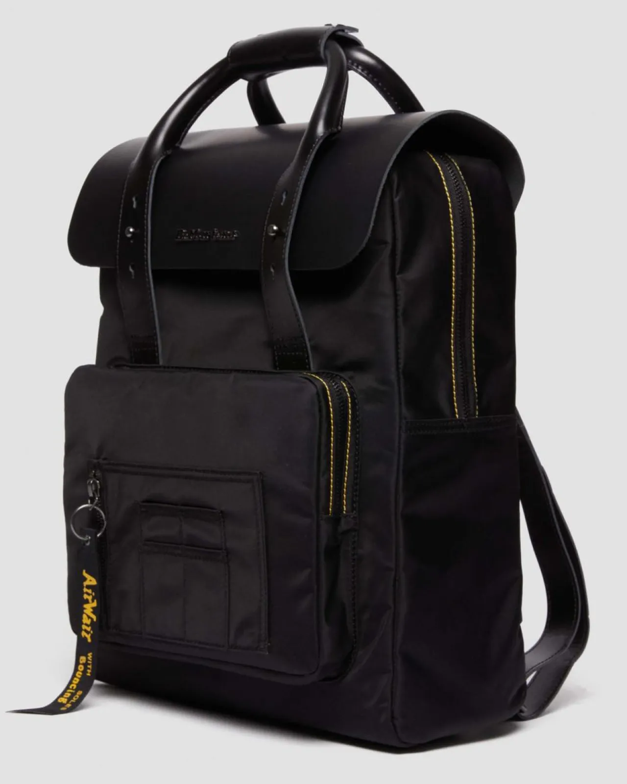 Dr. Martens LITE ALPHA INDUSTRIES LEREN & NYLON RUGZAK^UNISEX Tassen|Nieuw Binnen