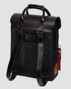Dr. Martens LITE ALPHA INDUSTRIES LEREN & NYLON RUGZAK^UNISEX Tassen|Nieuw Binnen