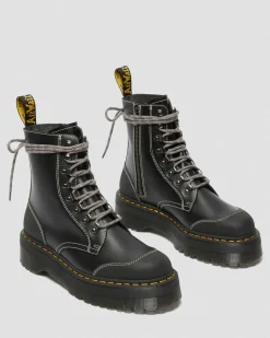 Dr. Martens Moreno Smooth Leather Platform Boots^GIFTS Enkellaarzen|Veterlaarzen