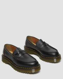 Dr. Martens Penton Bex Gele Steek Quilon Leren Loafers^UNISEX Made In England|Made In England Schoenen