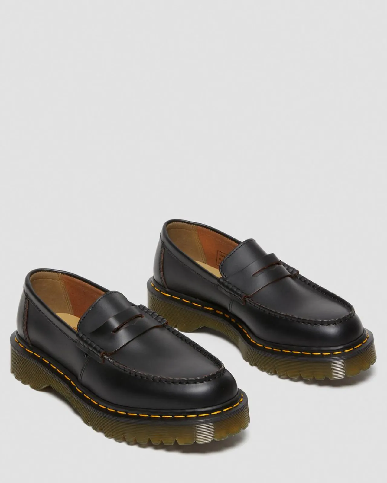 Dr. Martens Penton Bex Gele Steek Quilon Leren Loafers^UNISEX Made In England|Made In England Schoenen