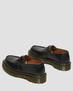 Dr. Martens Penton Bex Gele Steek Quilon Leren Loafers^UNISEX Made In England|Made In England Schoenen