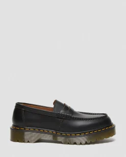 Dr. Martens Penton Bex Gele Steek Quilon Leren Loafers^UNISEX Made In England|Made In England Schoenen