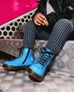 Dr. Martens Peuter 1460 Lakleren Veterlaarzen^KIDS Sale Voor Kinderen|Meisjes Schoolschoenen