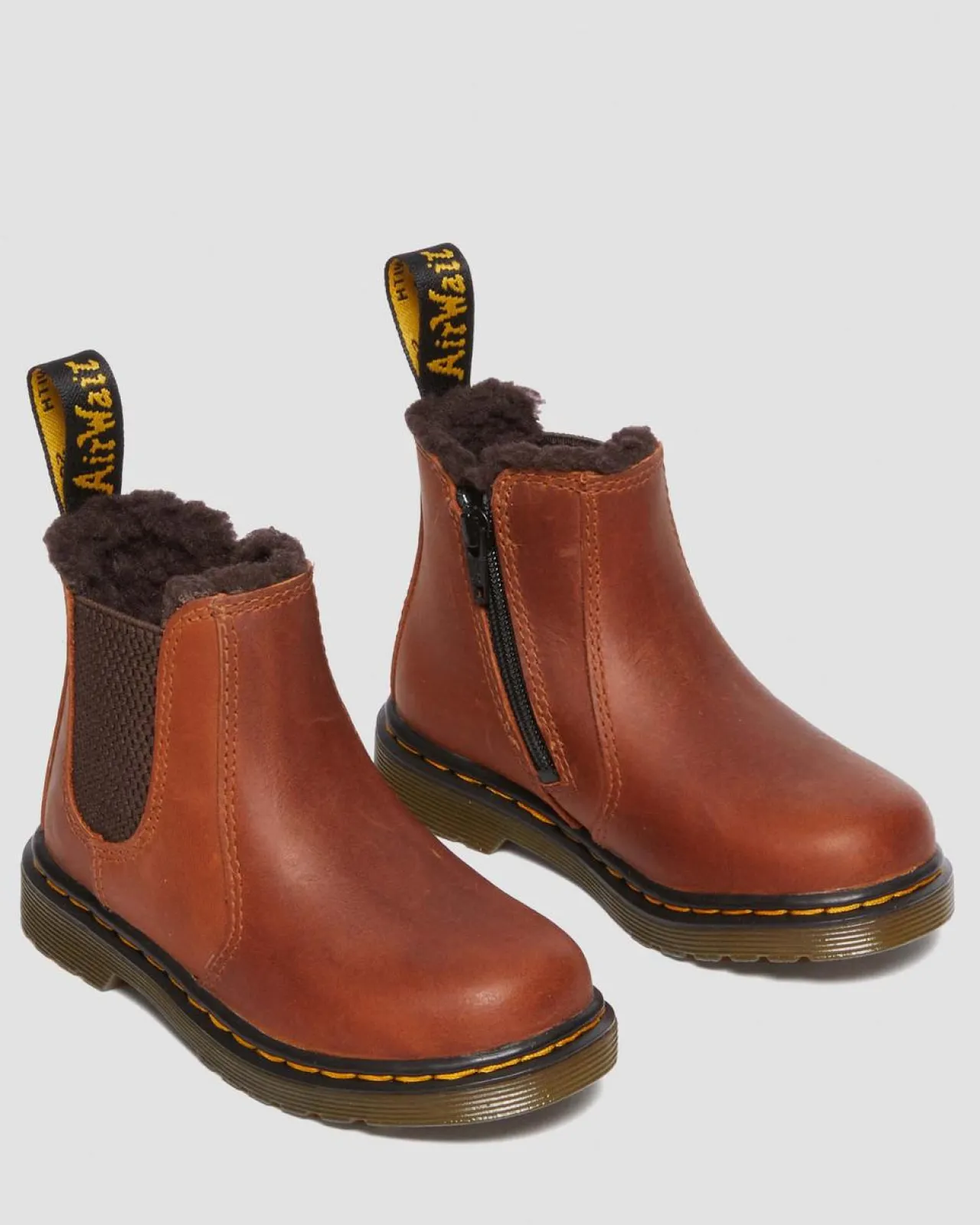 Dr. Martens Peuter 2976 Leonore Leren Laarzen^UNISEX Sale Voor Kinderen|Laarzen