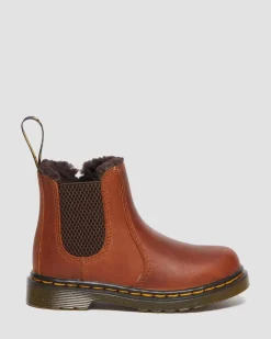 Dr. Martens Peuter 2976 Leonore Leren Laarzen^UNISEX Sale Voor Kinderen|Laarzen