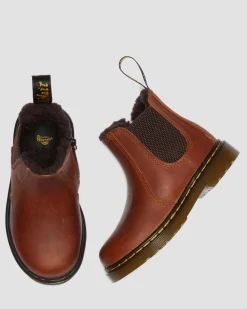 Dr. Martens Peuter 2976 Leonore Leren Laarzen^UNISEX Sale Voor Kinderen|Laarzen