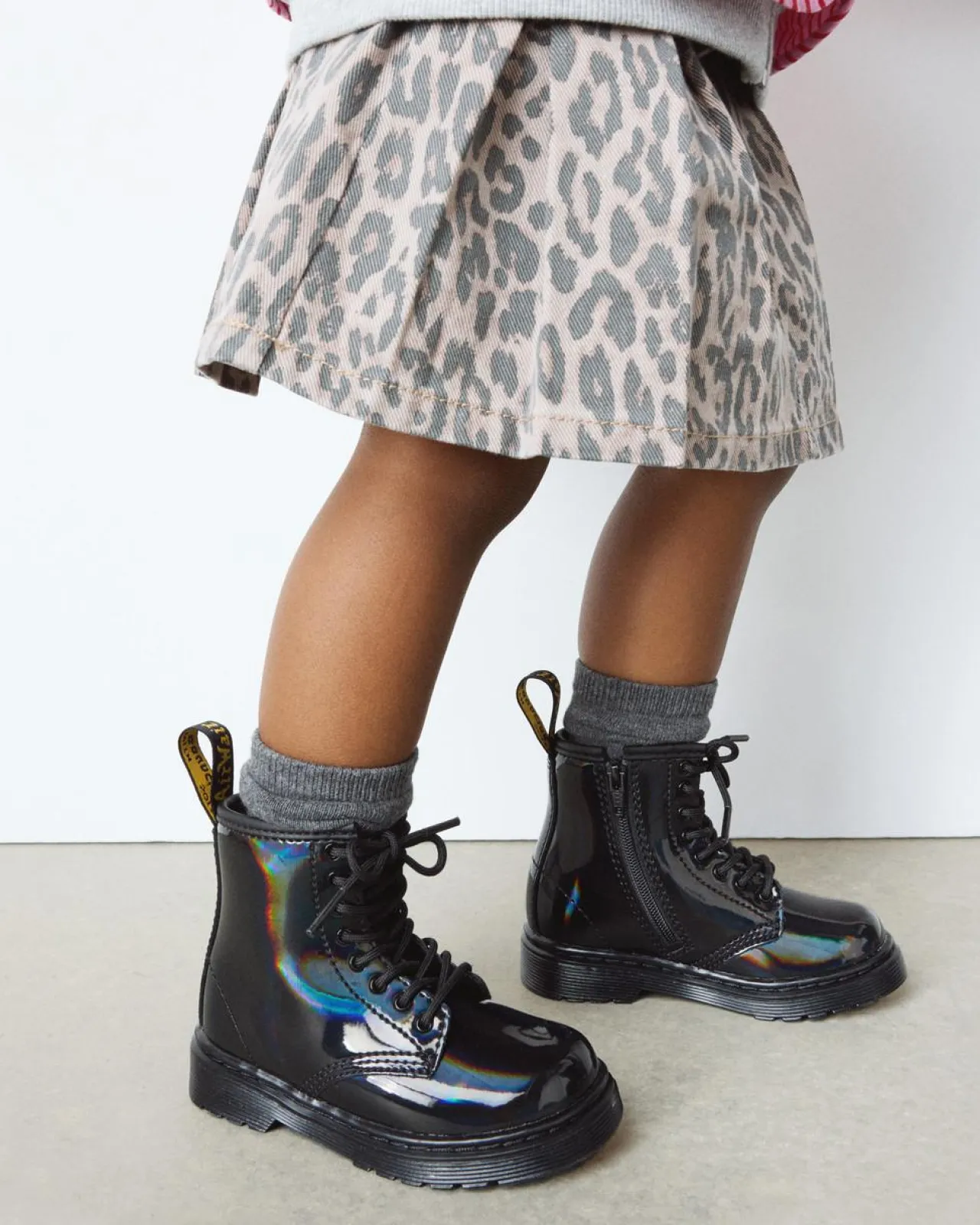 Dr. Martens Peuter 1460 Regenboog Leren Veterlaarzen^KIDS Jongens|Laarzen