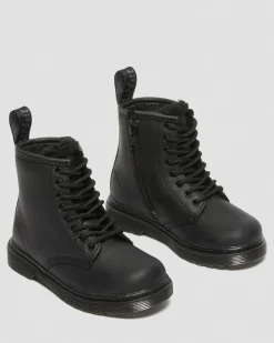Dr. Martens Peuter 1460 Serena Imitatiebont Gevoerde Leren Laarzen^KIDS Jongens|Laarzen