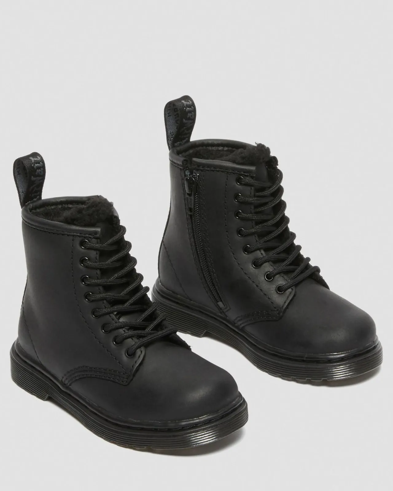Dr. Martens Peuter 1460 Serena Imitatiebont Gevoerde Leren Laarzen^KIDS Jongens|Laarzen