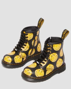 Dr. Martens Peuter 1460 SMILEY® Leren Laarzen^UNISEX Sale Voor Kinderen|Laarzen