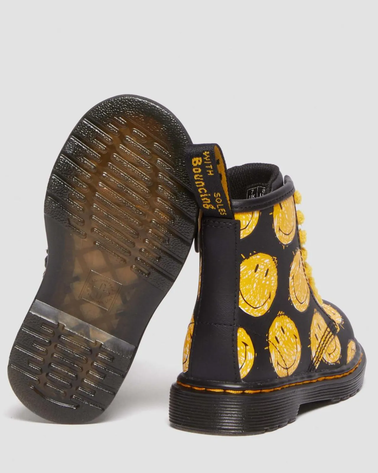 Dr. Martens Peuter 1460 SMILEY® Leren Laarzen^UNISEX Sale Voor Kinderen|Laarzen