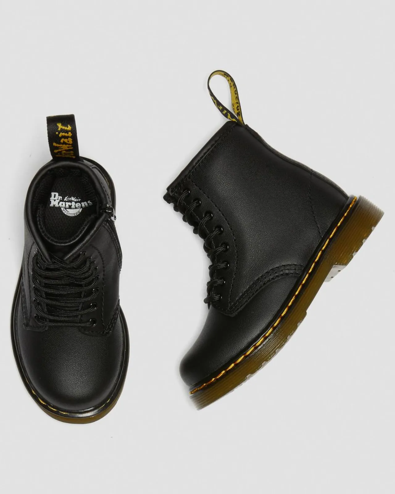 Dr. Martens Peuter 1460 Softy T Leren Veterlaarzen^KIDS Meisjes Schoolschoenen|Jongens Schoolschoenen